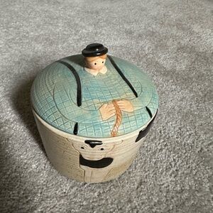Vintage Ceramic Farmer Cookie Jar